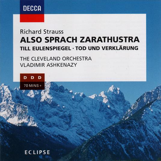 Also Sprach Zarathustra Till Eulenspiegel Tod Und Verklarung - CD Audio di Richard Strauss,Vladimir Ashkenazy,Cleveland Orchestra