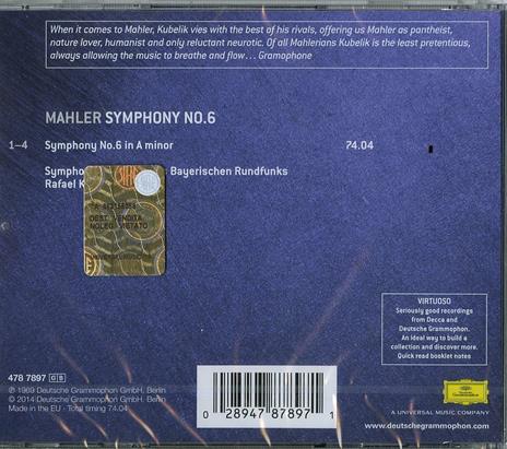 Sinfonia n.6 - CD Audio di Gustav Mahler,Rafael Kubelik,Orchestra Sinfonica della Radio Bavarese - 2