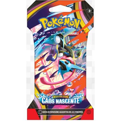 Pokemon - Bustina singola in confezione "Paper Sleeve" Caos Nascente