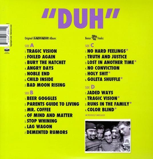Duh - Vinile LP di Lagwagon - 2