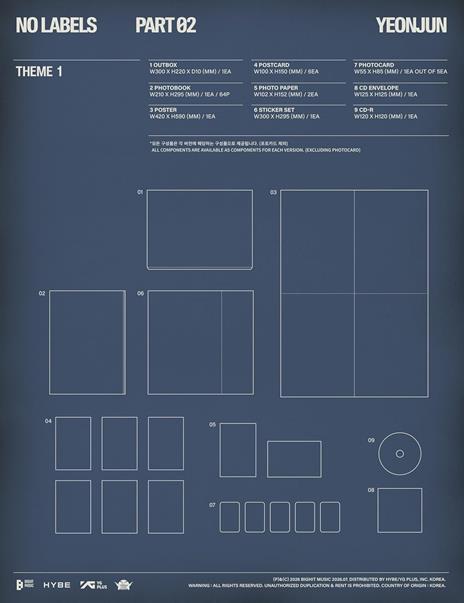 No Labels. Part 02 (Theme 1) - CD Audio di Yeonjun - 2