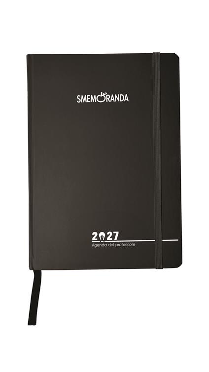 Agenda del professore 2027 settimanale Smemoranda, 17x24 nera