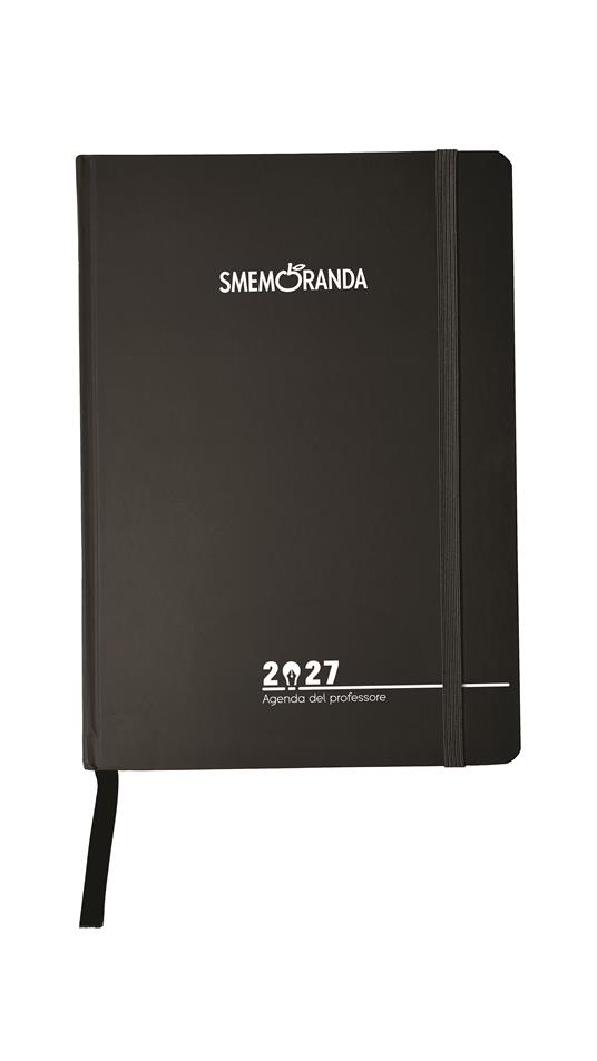 Agenda del professore 2027 settimanale Smemoranda, 17x24 nera