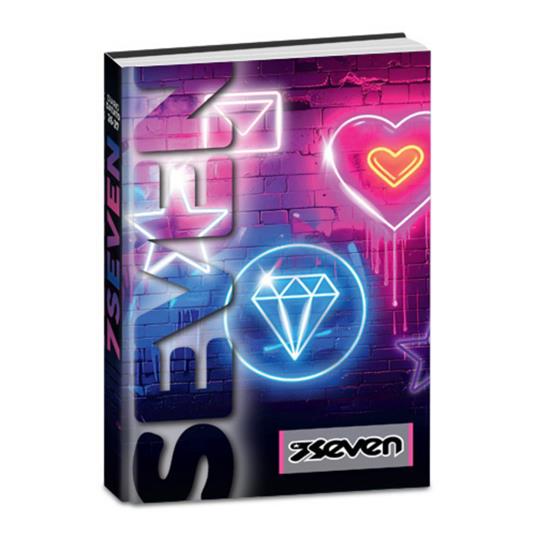 Diario 2027 Seven 12 mesi datato Girl. Blu-fucsia