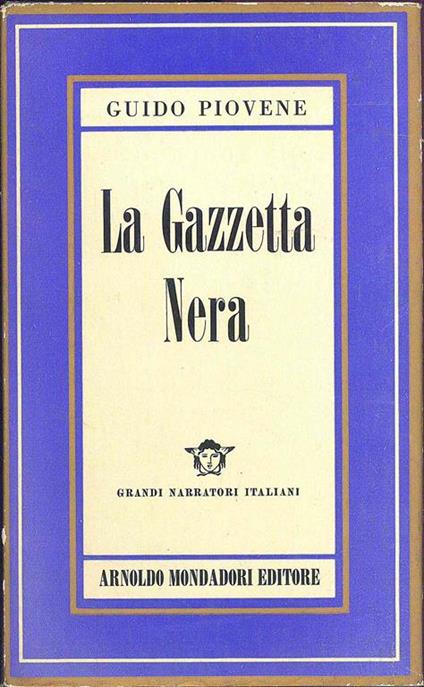La Gazzetta Nera - Guido Piovene - copertina