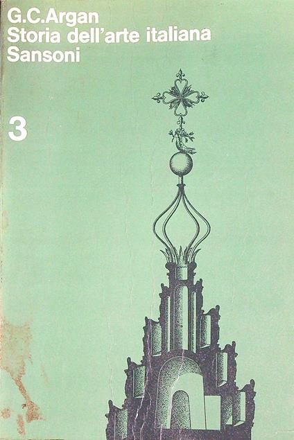 Storia dell'arte italiana 3 - G.C. Argan - copertina