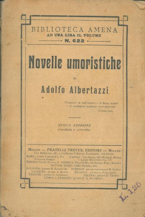 Novelle umoristiche - Adolfo Albertazzi - copertina