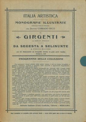 Girgenti. Da Segesta a Selinunte - Serafino Rocco,Enrico Mauceri - copertina