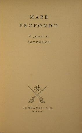 Mare profondo - John Drummond - copertina