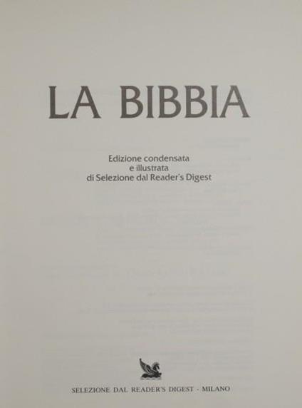 La Bibbia - copertina