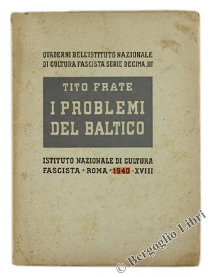 I Problemi del Baltico - Tito Frate - copertina