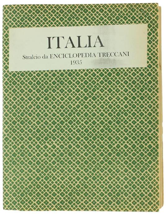 Italia. Stralcio - copertina