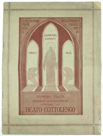 Numero Unico Pubblicato in Occasione dei Centenari del Beato Cottolengo - copertina