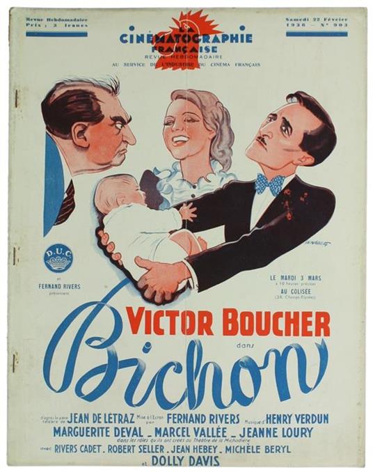 La Cinematographie Française. Revue Hebdomadaire. N° 903 - Paul-Auguste Harlé - copertina