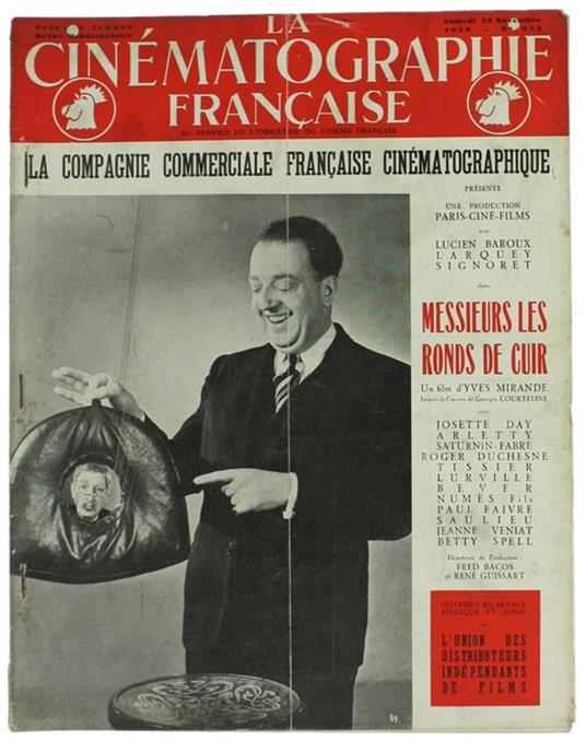 La Cinematographie Française - Revue Hebdomadaire. N° 943 - Paul-Auguste Harlé - copertina