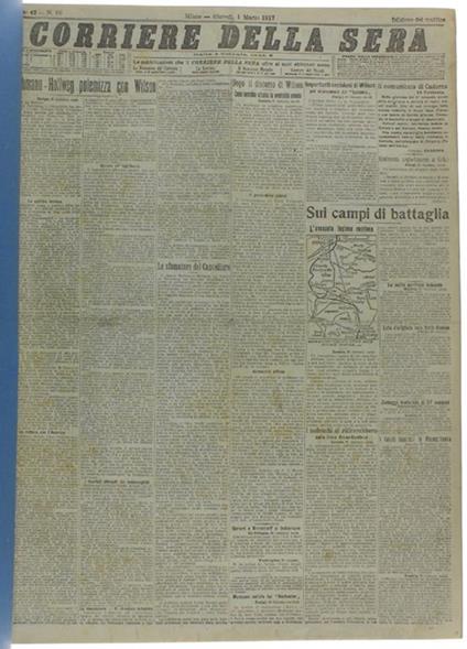 Corriere Della Sera - Marzo 1917 Completo - copertina