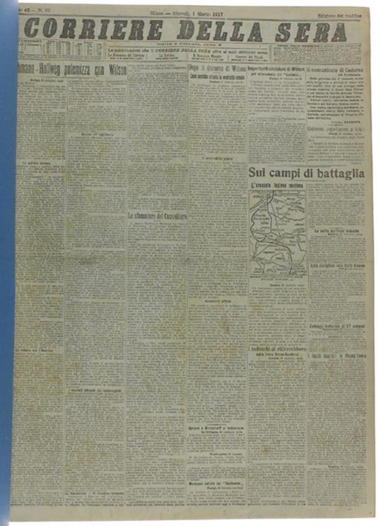 Corriere Della Sera - Marzo 1917 Completo - copertina
