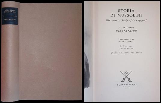 Storia di Mussolini - Ivone Kirkpatrick - copertina