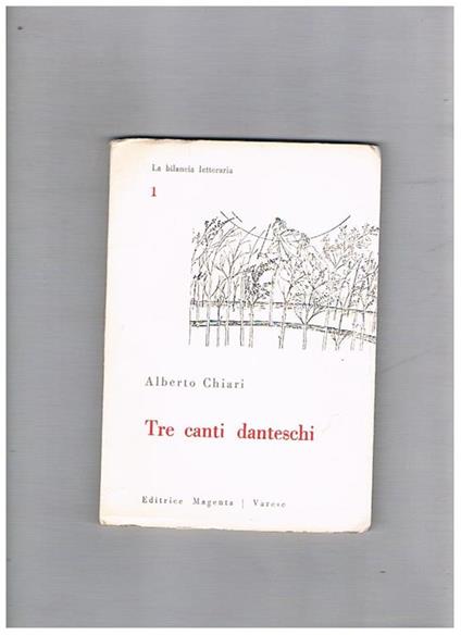 Tre canti danteschi - Alberto Chiari - copertina