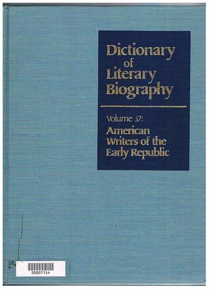 American Writers of the Early Republic. Volume 37° della collana - Emoroy Elliot - copertina