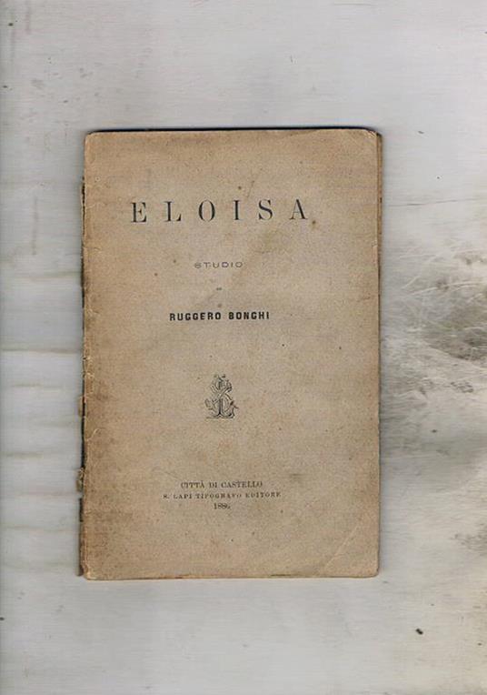 Eloisa studio - Ruggero Bonghi - copertina