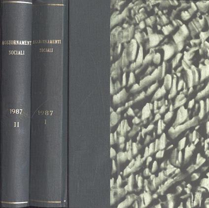 Aggiornamenti Sociali Anno 1987 Vol. I - II - copertina