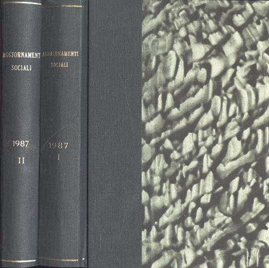 Aggiornamenti Sociali Anno 1987 Vol. I - II - copertina