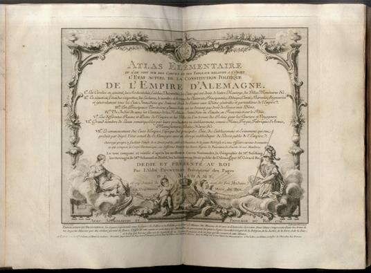 Atlas élémentaire ou l'on voit sur des cartes et des tableaux [...] l'etat actuel de la constitution politique de l'Empire d'Allemagne - copertina