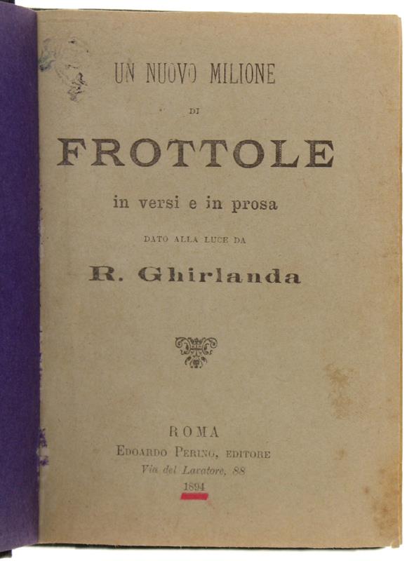 Bergoglio Libri d'Epoca Snc