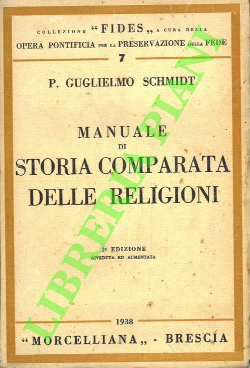 Manuale di storia comparata delle religioni - copertina