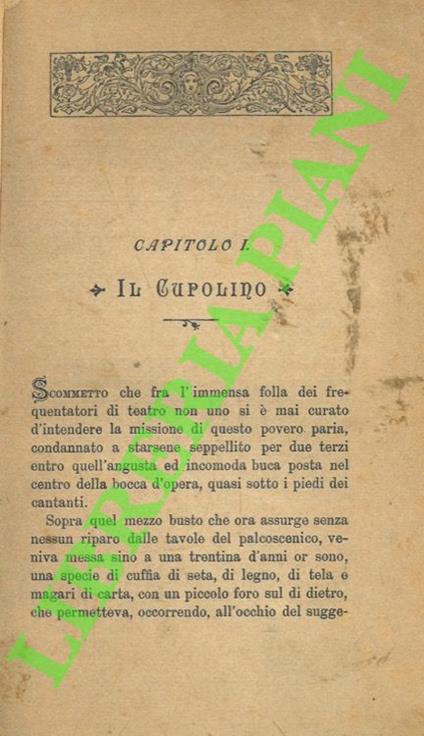 Memorie d'un suggeritore - Gino Monaldi - copertina