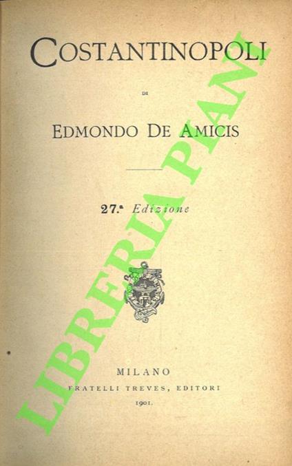 Costantinopoli - Edmondo De Amicis - copertina