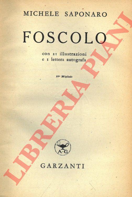 Foscolo - Michele Saponaro - copertina