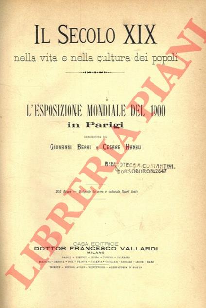 L'esposizione mondiale del 1900 in Parigi - copertina