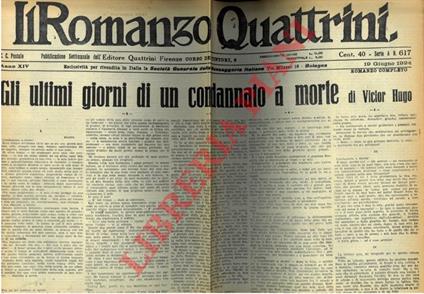 Gli ultimi giorni di un condannato a morte - Victor Hugo - copertina
