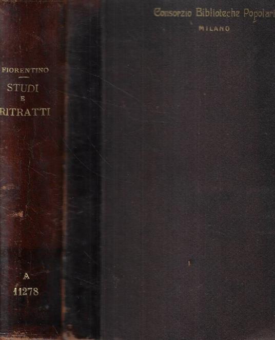Studi e ritratti della rinascenza - Francesco Fiorentino - copertina