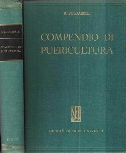 Compendio di puericultura - copertina