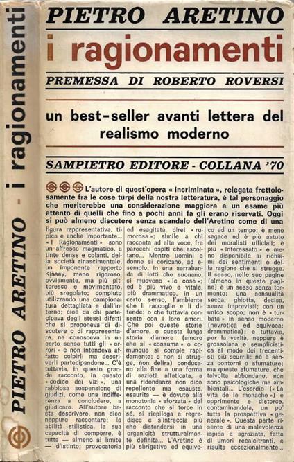 I Ragionamenti - Pietro Aretino - copertina