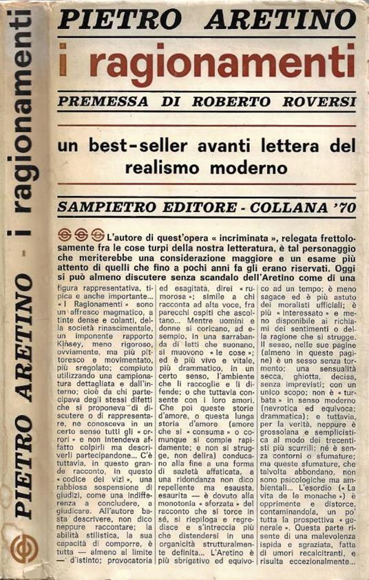 I Ragionamenti - Pietro Aretino - copertina