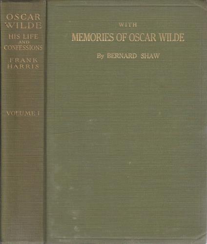 Oscar Wilde vol I - Frank Harris - copertina