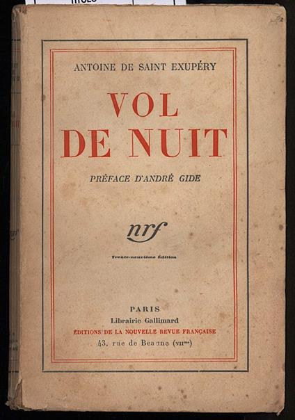 Vol De Nuit - copertina
