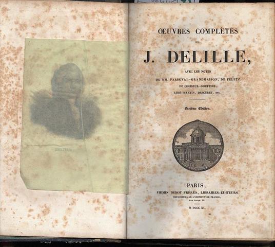Oeuvres Completes De J. Delille - copertina