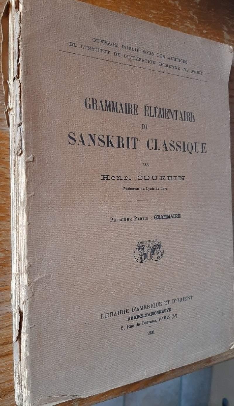 Grammaire Elementaire Du Sanskrit Classique-2 Voll. 
