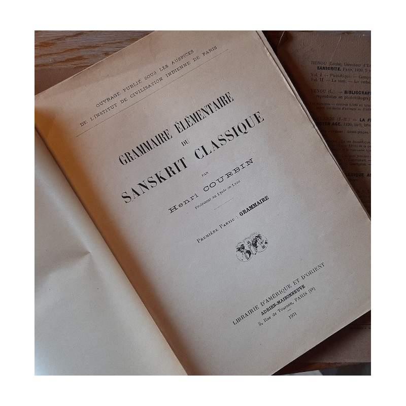 Grammaire Elementaire Du Sanskrit Classique-2 Voll. 