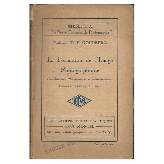 La Formation De L'image Photographique - copertina
