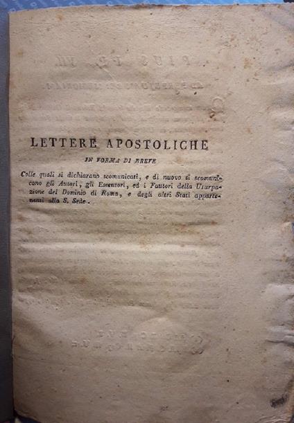 Lettere Apostoliche in Forma Breve - copertina