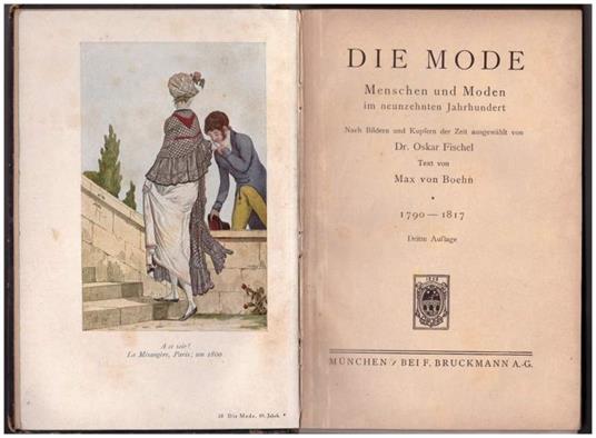 Die Mode Menschen Und Moden Im Neunzehnten Jahrhundert - copertina