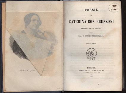 Poesie di Caterina Bon Brenzoni - copertina