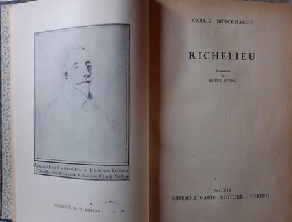 Richelieu - Carl J. Burckhardt - copertina