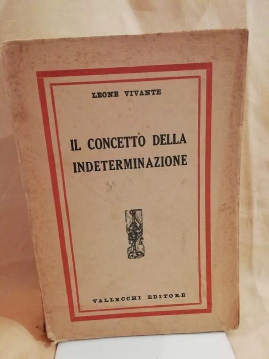 Il Concetto Della Indeterminazione  - copertina
